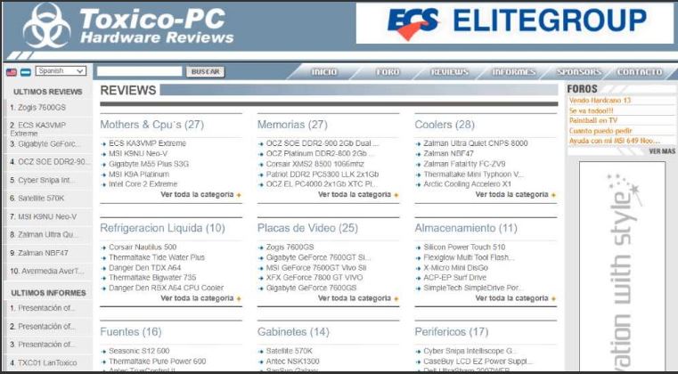 Sitio web creado para reviews