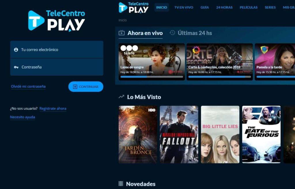 Acceder a Telecentro Play desde una PC. Foto: Web