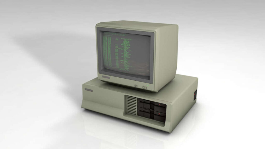 Computadora antigüa. Foto: Turbo Squid