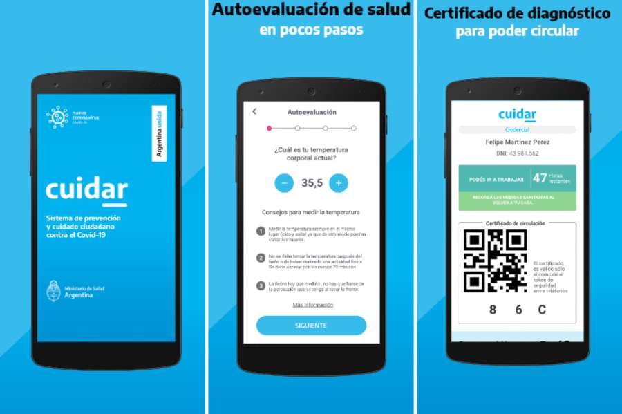 Aplicación CuidAR obligatoria para circular en Argentina