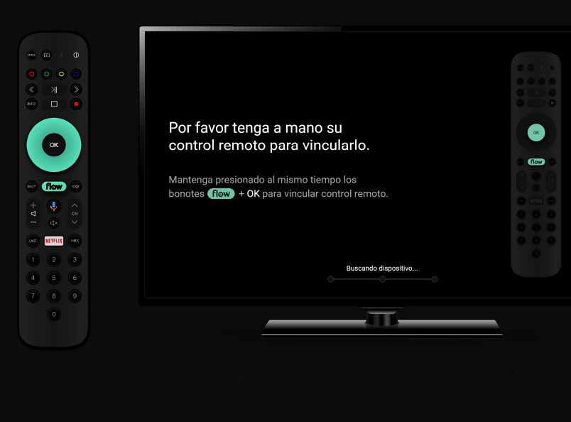 Control remoto Flow powered by Android TV. Foto: Flow