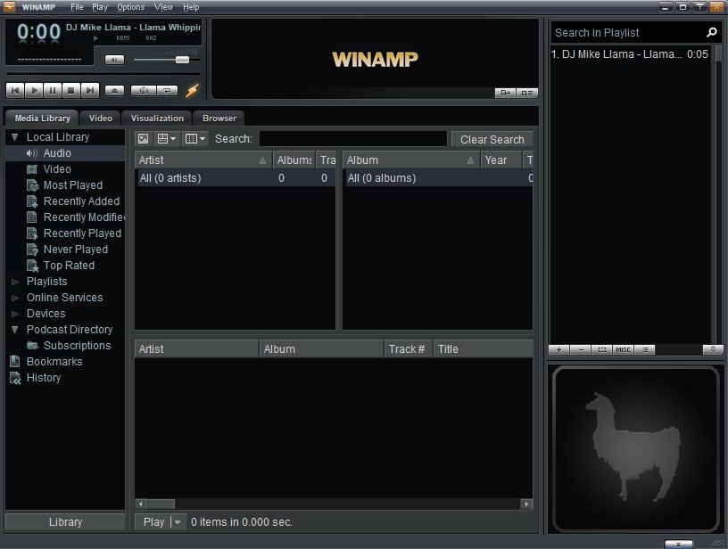 Winamp versión 5.8.