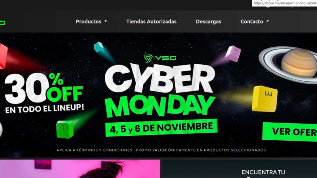 Cyber Monday en VSG Latam.