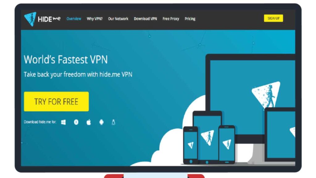 VPN Hide.me para desbloquear contenido y proteger identidad.