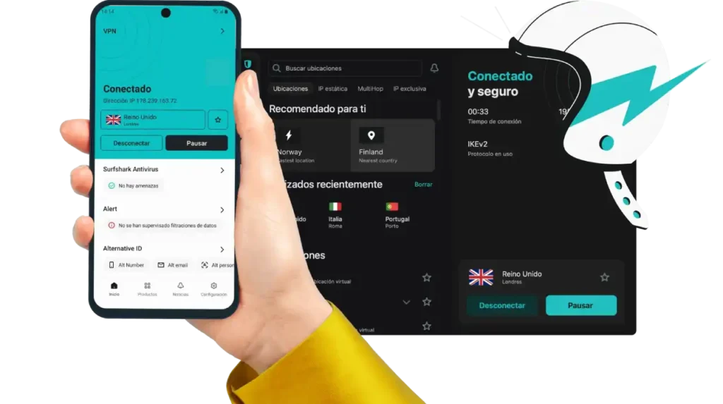 Surfshark: uno de los VPN más completos para tu privacidad.